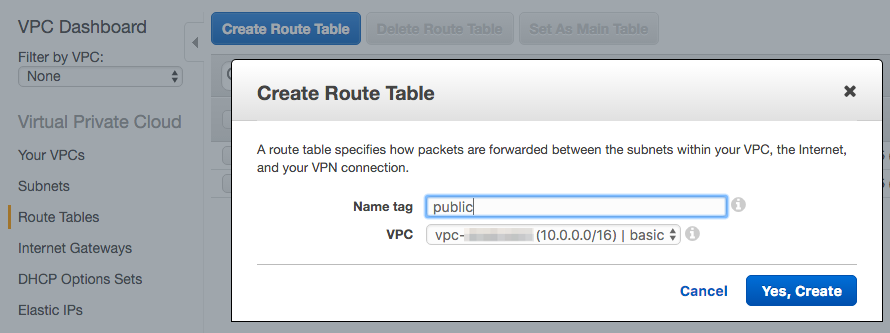 ROUTE TABLES