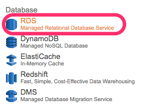 CREATE RDS 01