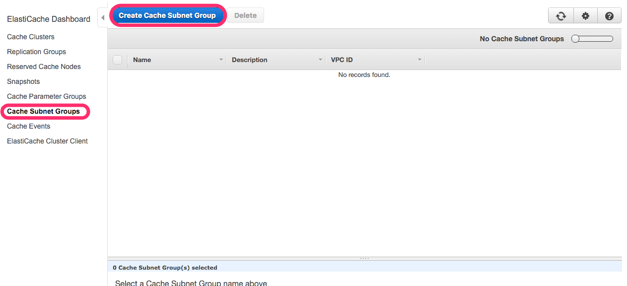 CREATE SUBNET ELASTI CACHE 01