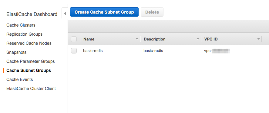 CREATE SUBNET ELASTI CACHE 05